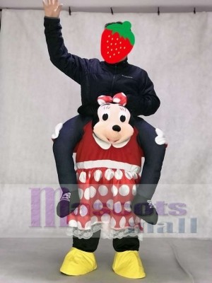 Minnie Mouse Carry Me Ride Ratón a cuestas Disfraz de mascota