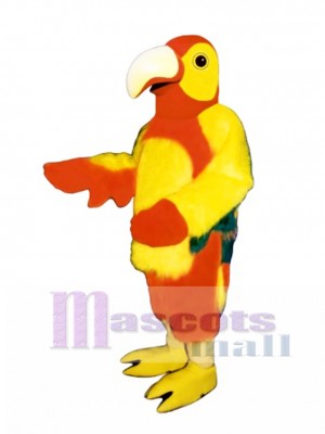 Lindo loro rojo Disfraz de mascota