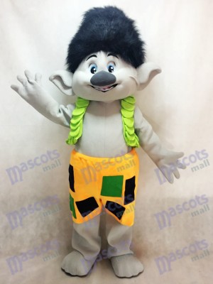 Trolls Branch Chico con pelo negro Disfraz de mascota