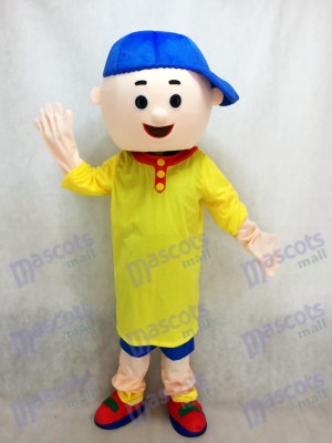 Niño Caillou con sombrero azul Disfraz de mascota
