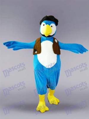 Pájaro loro azul Disfraz de mascota