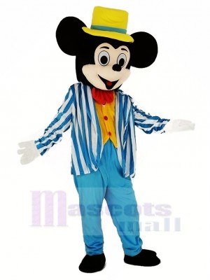 Mickey Mouse con abrigo azul Disfraz de mascota