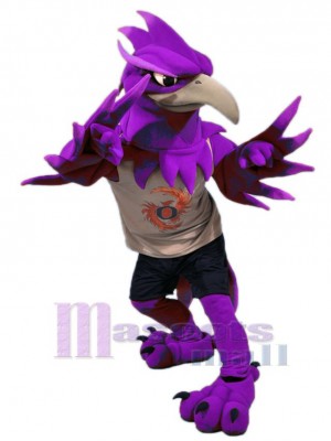 Pájaro Fénix Púrpura Disfraz de mascota Animal