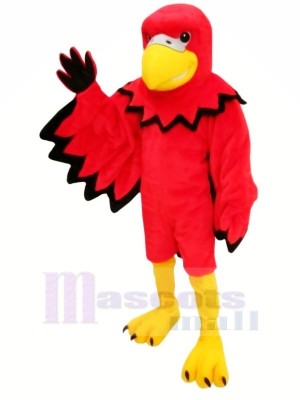 Pájaro rojo gracioso Disfraz de mascota