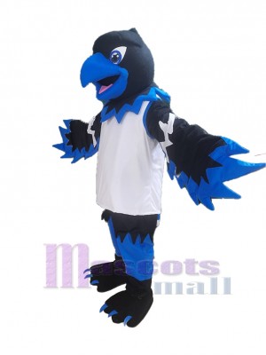 Negro y azul Ave Fénix Pájaro Disfraz de mascota Animal