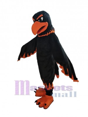 Negro y naranja Halcón Disfraz de mascota Animal