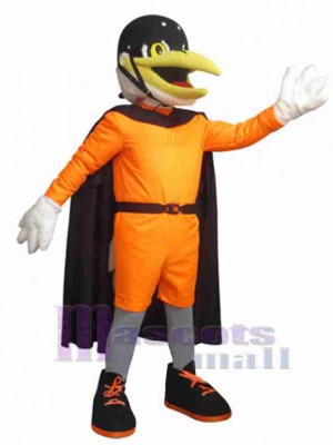 Pájaro en ropa naranja Disfraz de mascota Animal