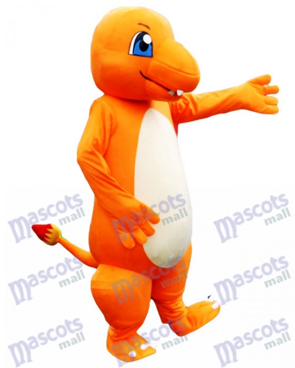 Disfraz de la mascota de Charmander Dragon Pokémon Go Disfraz de mascota Dibujos animados