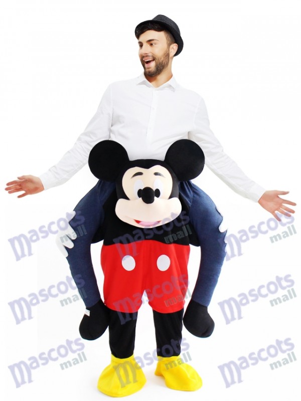 Mickey Mouse a cuestas Llévame Seguir adelante Ratón Disfraz de mascota