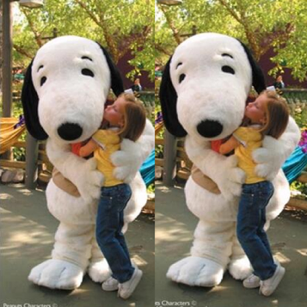 Dibujos animados de Snoopy Disfraz de mascota