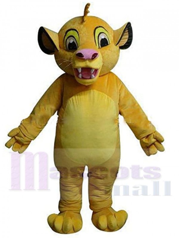 León disfraz de mascota