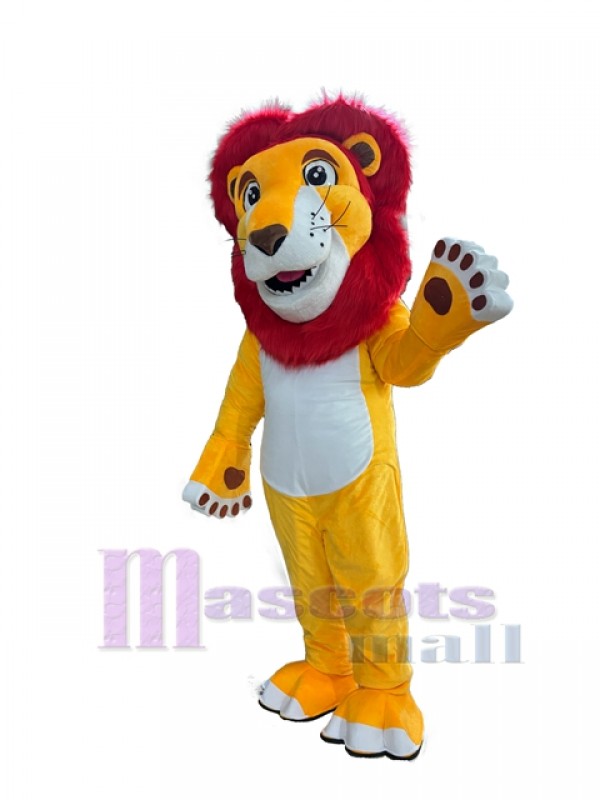 León disfraz de mascota
