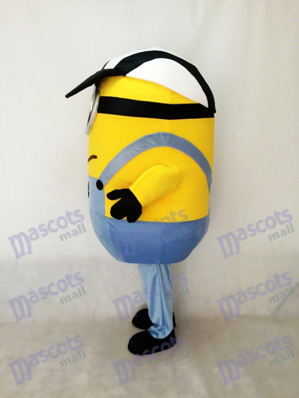 Un ojo Esbirros con sombrero Disfraz de mascota Dibujos animados