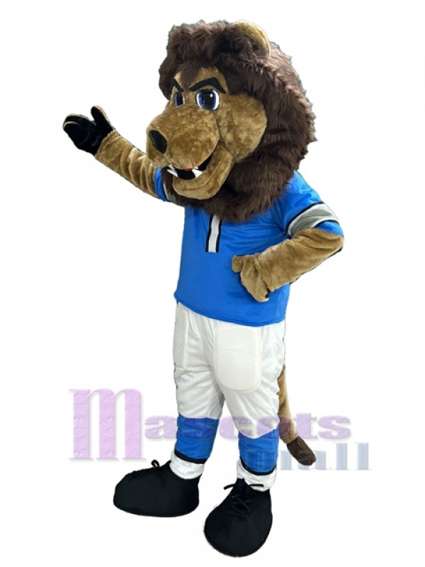 León disfraz de mascota