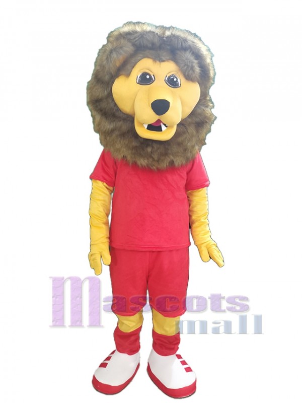 León disfraz de mascota