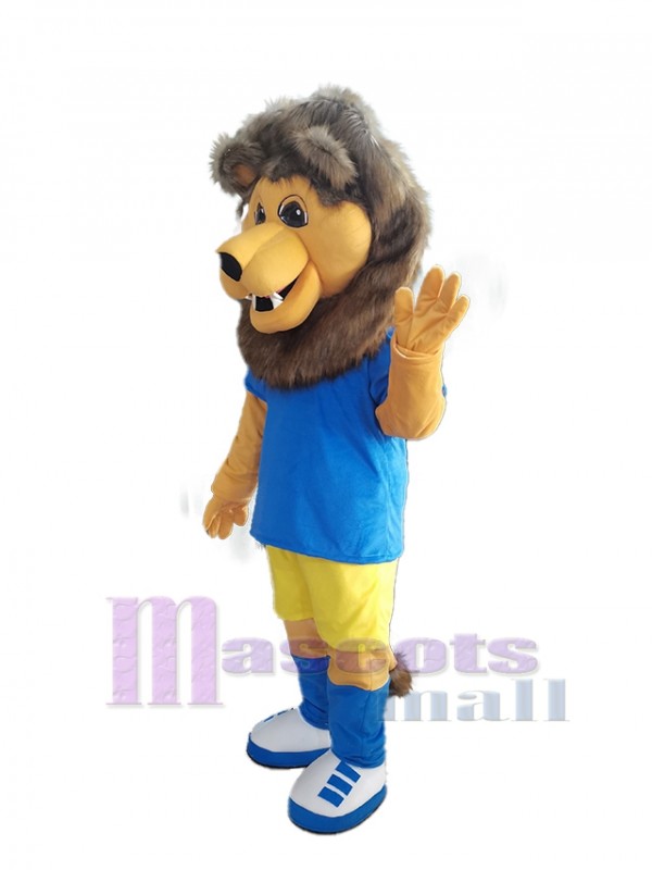 León disfraz de mascota