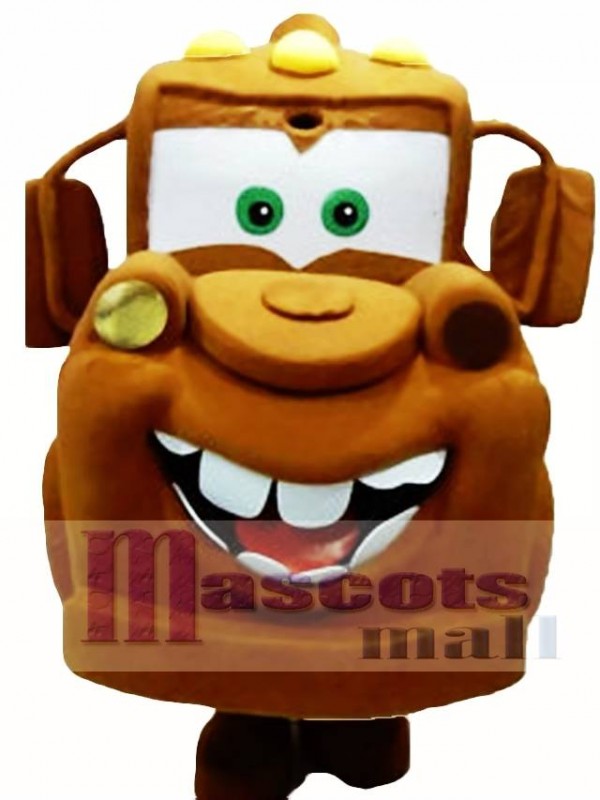 Coches de dibujos animados Tow Mater Disfraz de mascota