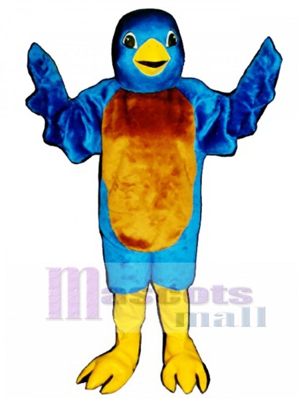 Gracioso pájaro azul Disfraz de mascota