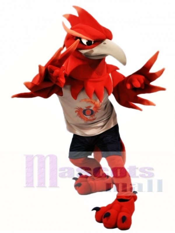 Fénix rojo Disfraz de mascota