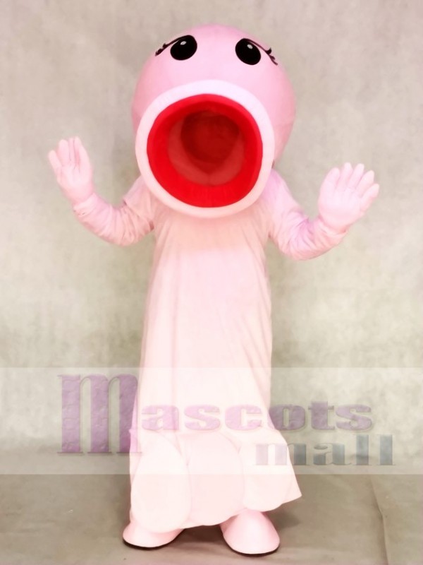 Color personalizado Plants vs Zombies Pink Peashooter Disfraz de mascota