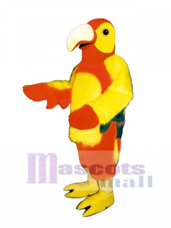 Lindo loro rojo Disfraz de mascota