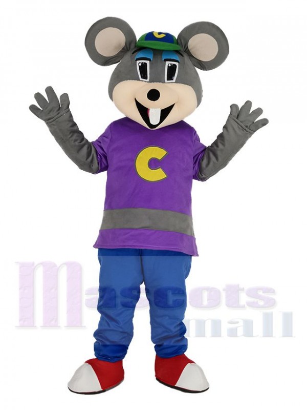 Chuck E. Cheese Ratón disfraz de mascota