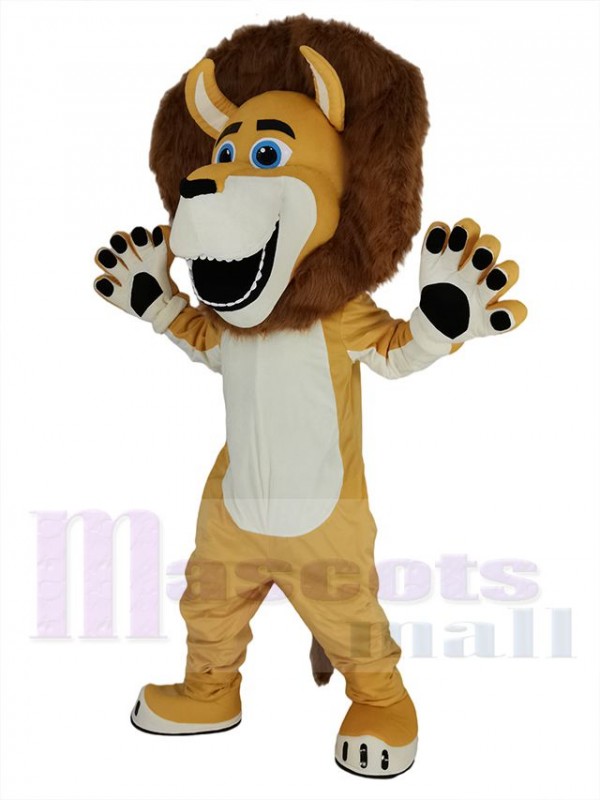 León disfraz de mascota