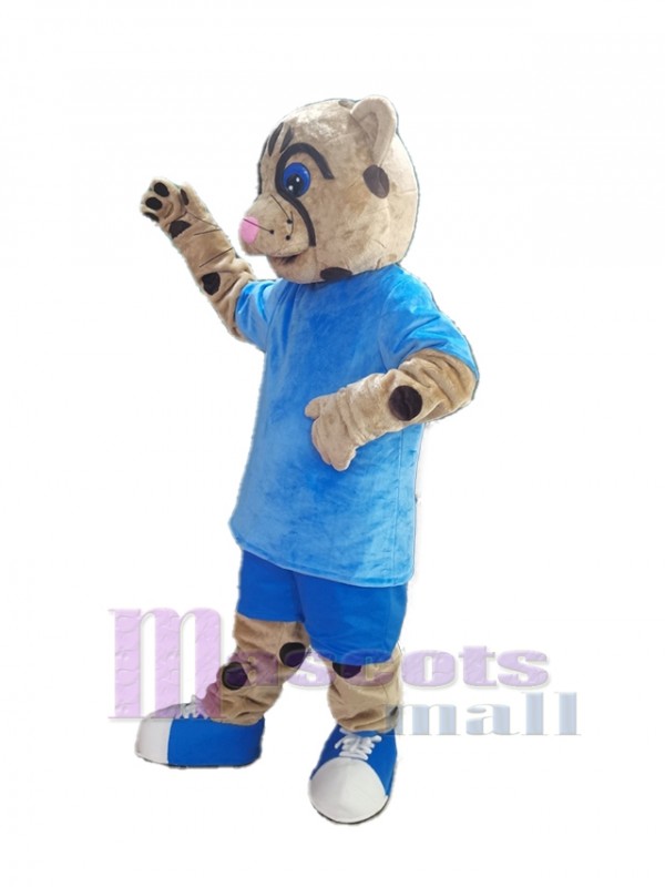 Guepardo disfraz de mascota