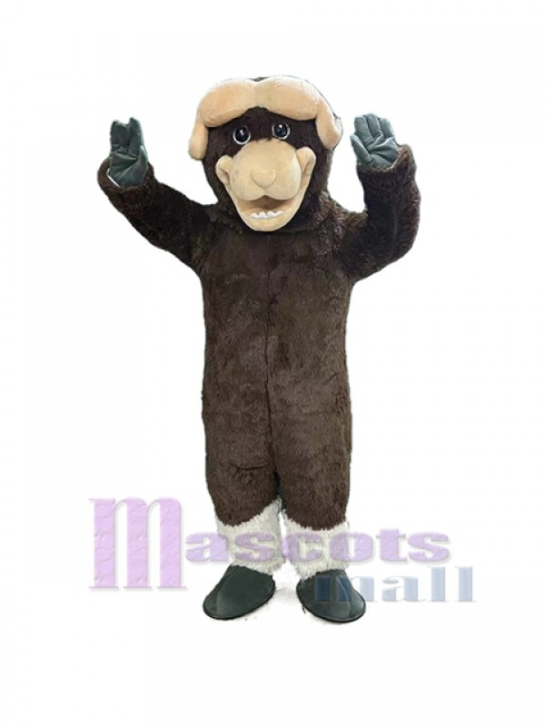 Buey almizclero disfraz de mascota